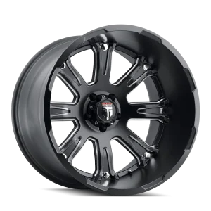 American Truxx – BOMB – Black – 20″x12″ -44mm – Summer Wheels – AT154-2273M-44